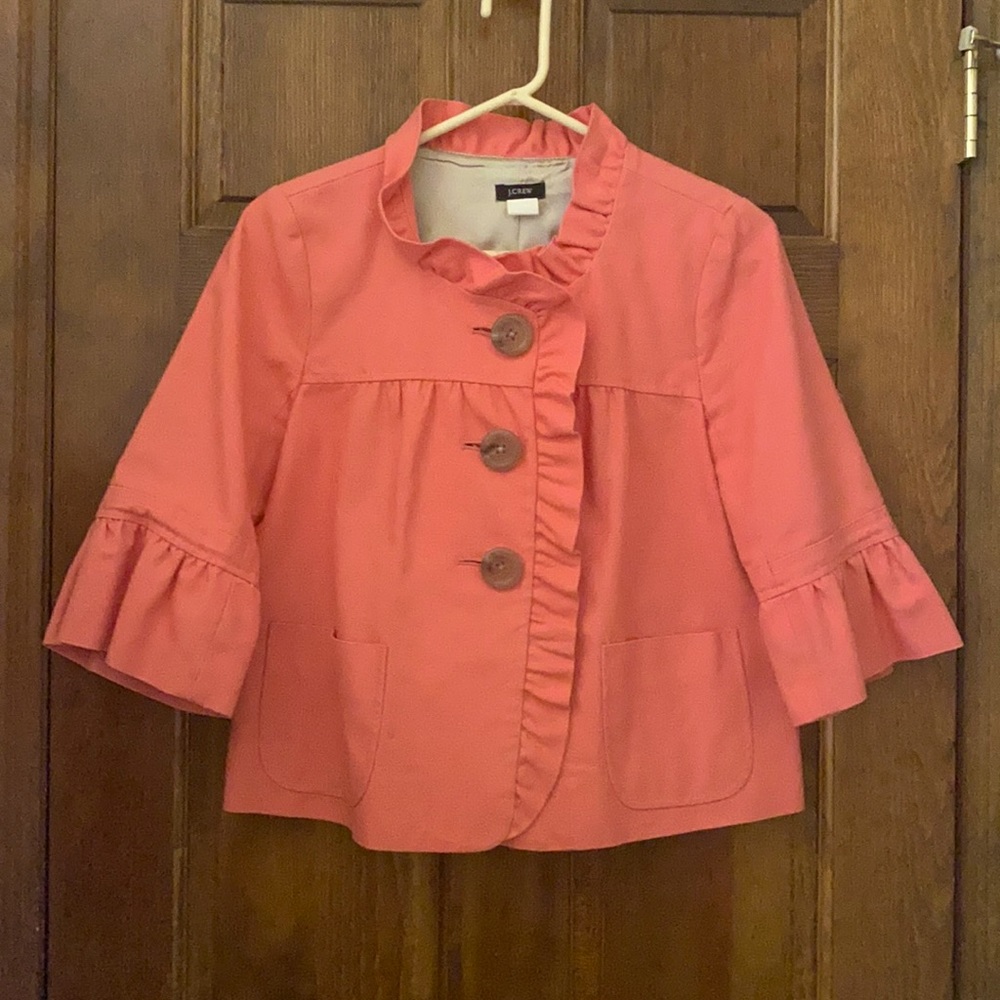 Pink J. Crew Swing Jacket